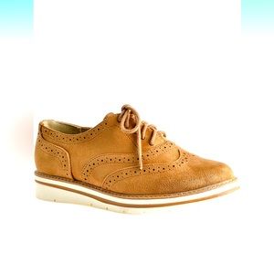 Lace Up Platform Brogue Trim Oxford Flats Sneakers Loafers!